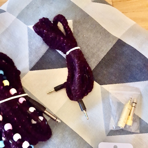 Electric Guitar Cable, Stereo Adapter, Audio Cable & Guitar Pick Earrings - Picture 5 of 9